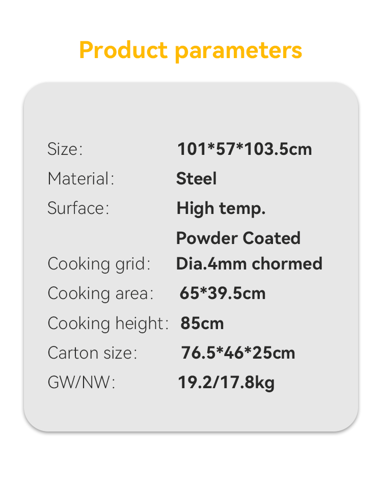 Smokeless Barrel Smoker BBQ Grill with Piezoelectric Ignition and Convenient Table
