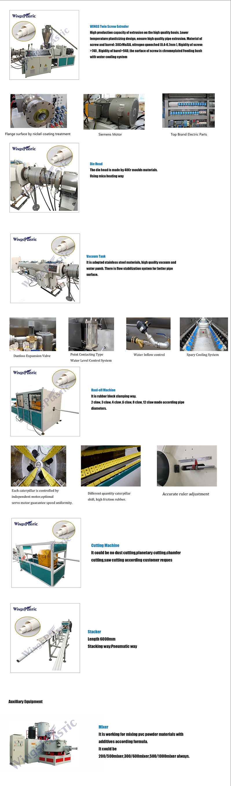 Plastic PVC Pipe machine making 20-110mm pvc water pipe manufacturer machine pvc pipe making machine
