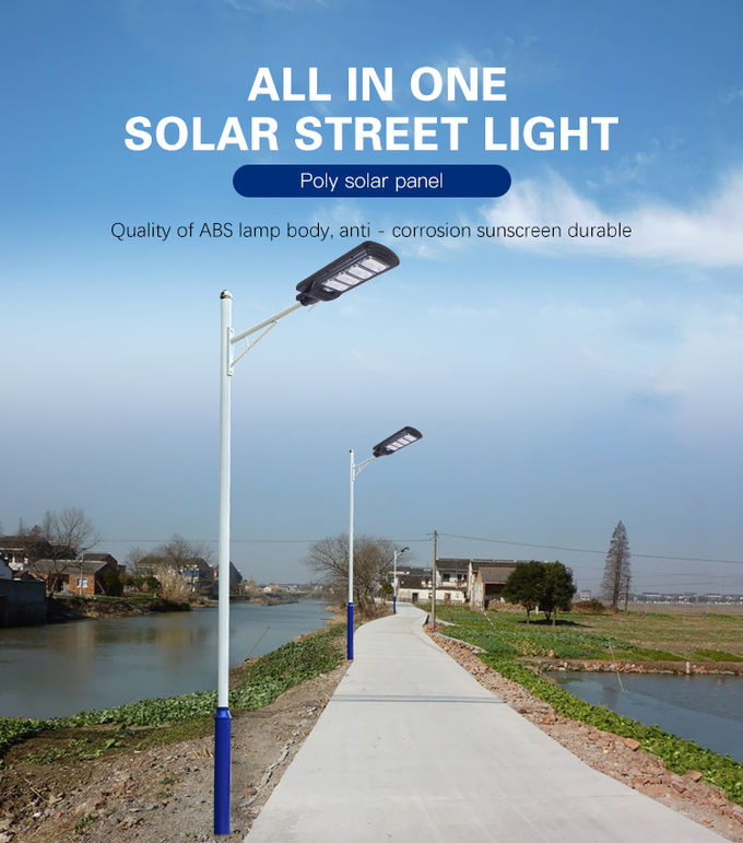 7000K 60 W 90 W 120 W Solar Garden Street Light 90° Beam Angle