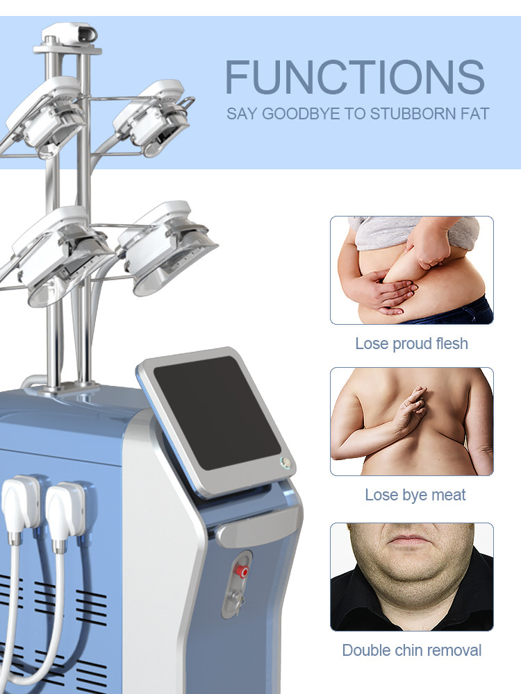 CE approved criolipolisis cool tech cryolipolysie 5 cryo handles simultaneously cryolipolysis body contouring machine