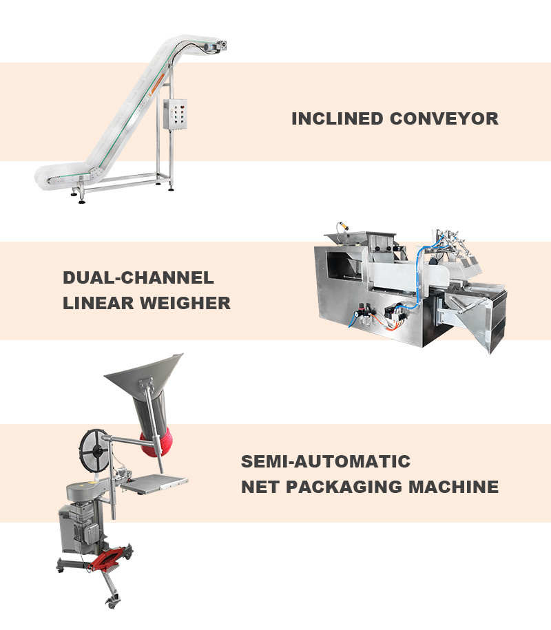 Semi Automatic Net Packaging Machine Green Lemon Fruit Vegetable Mesh Bag Package Equipment