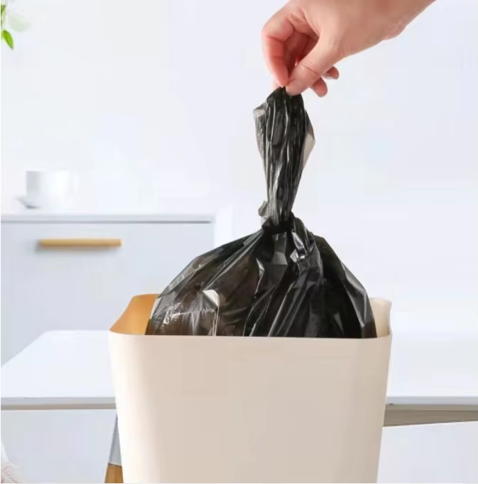 Customized heavy-duty oversized industrial garbage bags, biodegradable black 55-gallon plastic kitchen garbage bags wholesale