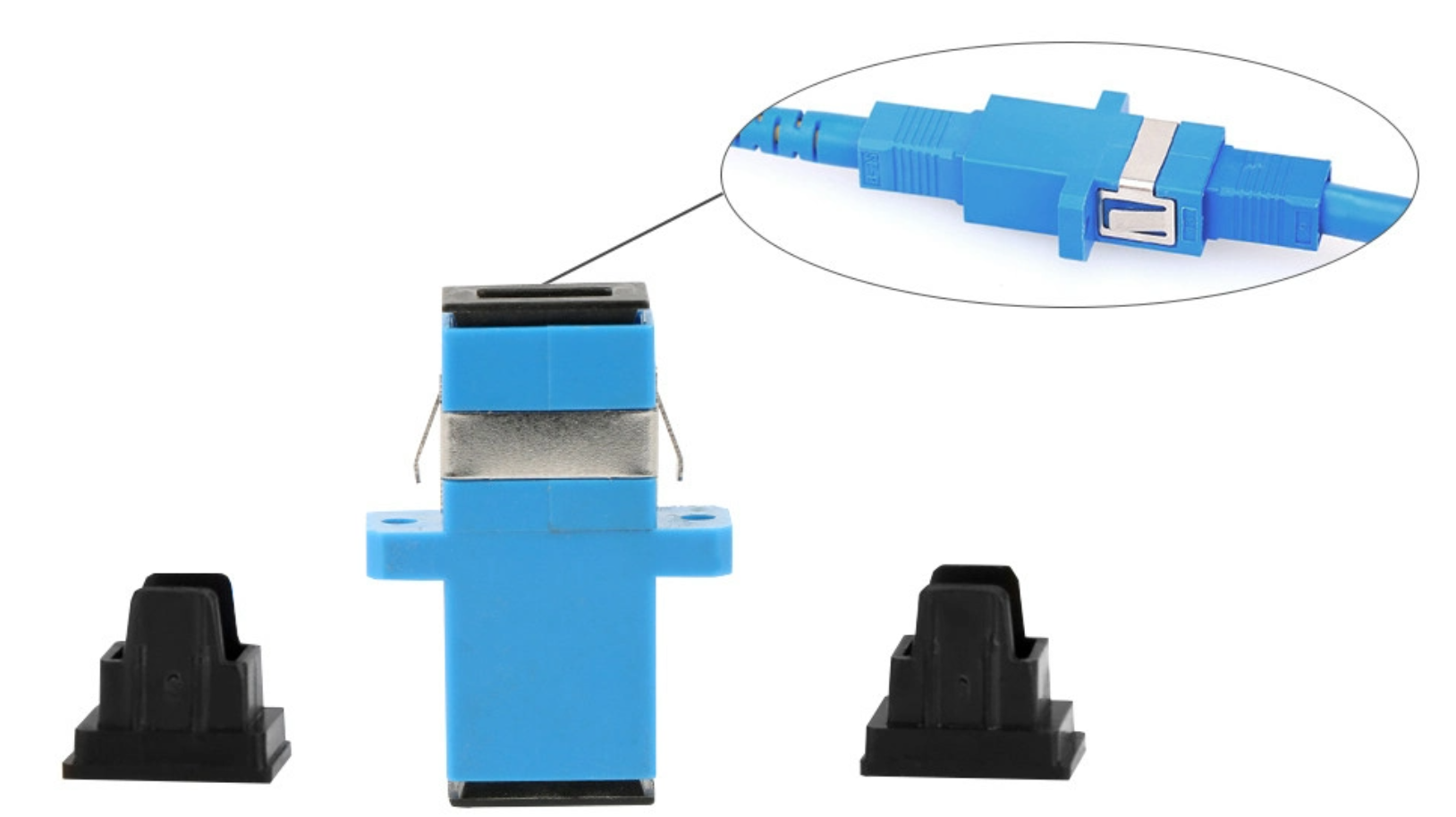 High RL FTTH SC UPC Simplex/Duplex Singlemode Fiber Optic Adapter with SC Fiber Connector