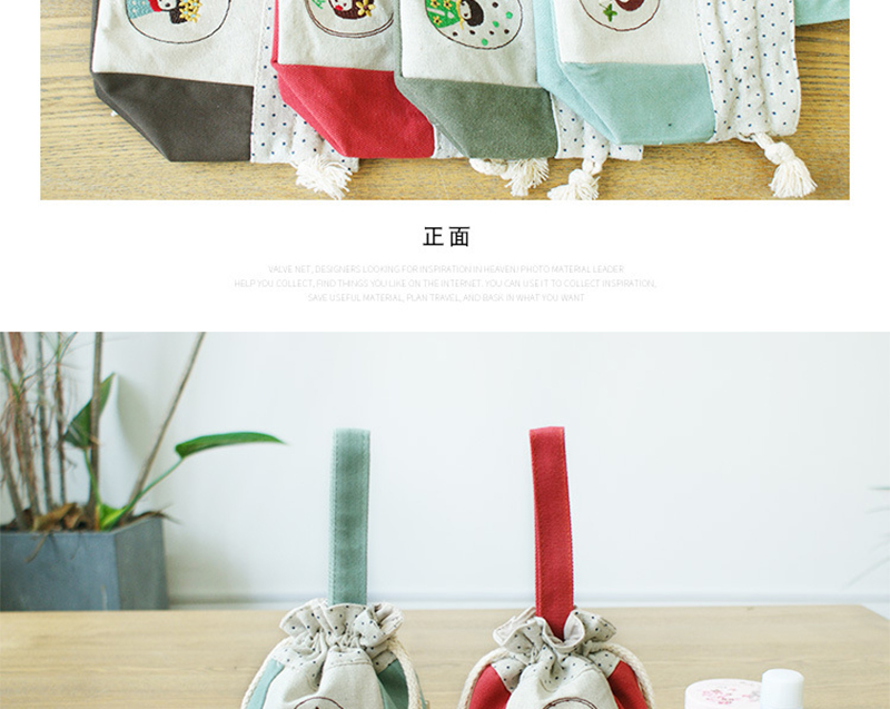 Washable Tiny Drawstring Bags , Embossed Logo Cloth Drawstring Gift Bags