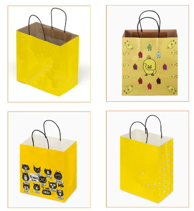 Brown Kraft Packaging Bag Custom Size Accepted Kraft Paper Shopping Bag