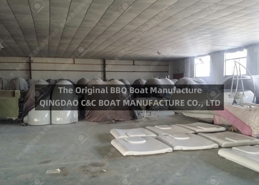 12 Adults Outboard Powered Carbon Fiber BBQ Boat