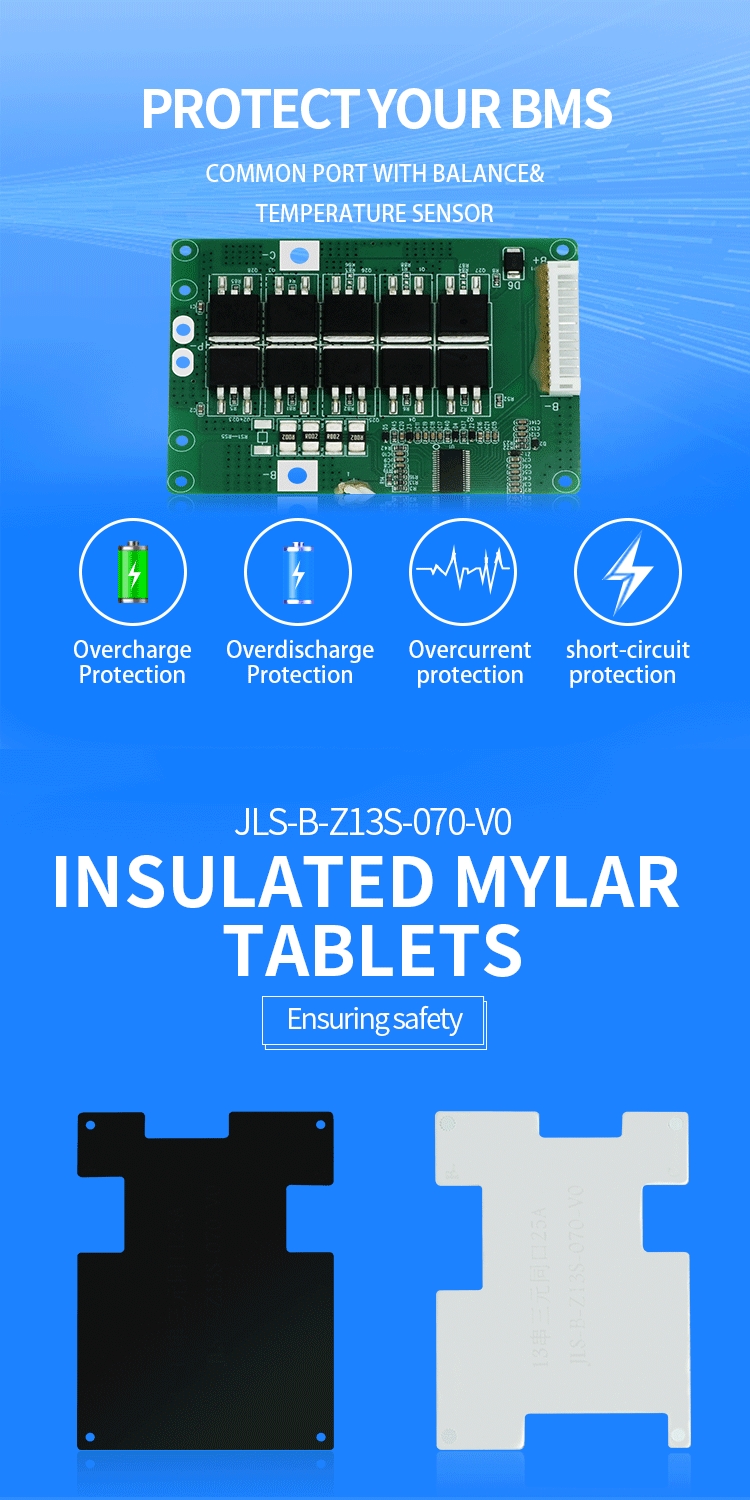 KLS 3.7v Battery Pack Bms for E-bike: 10s 36v Li Ion 18650 Bms with 10a-25a Options, 42v Charging Voltage & Balance Function