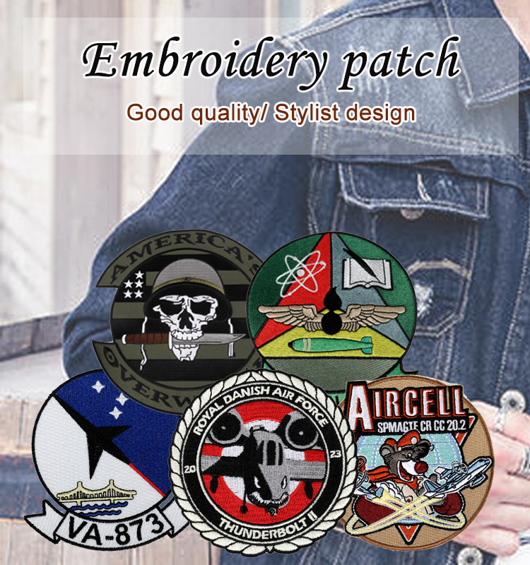 Anime Embroidered Cloth Patches Heat Cut Sticker Silicone Rubber Patch