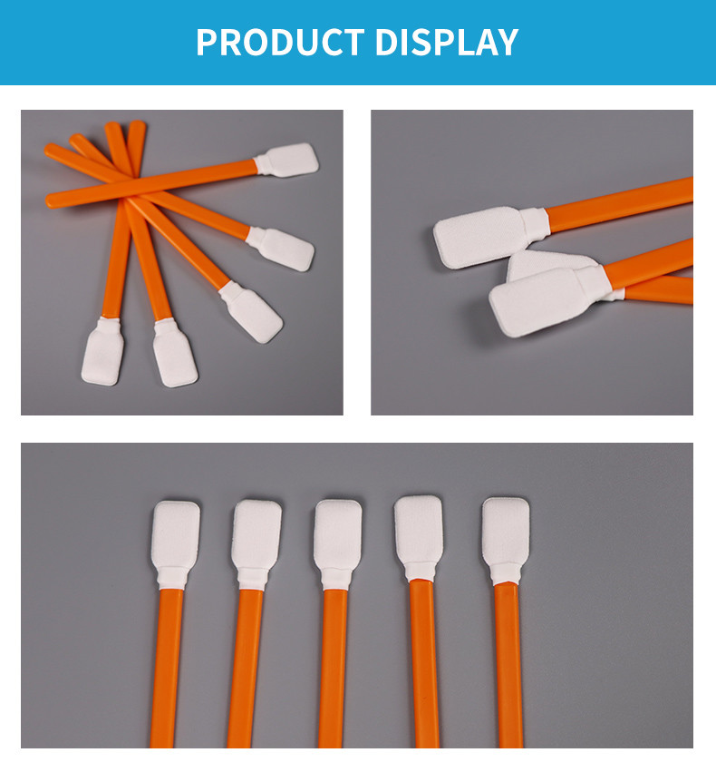 Double Layers Dust Free Lens Cleaning Microfiber Swabs For PCB