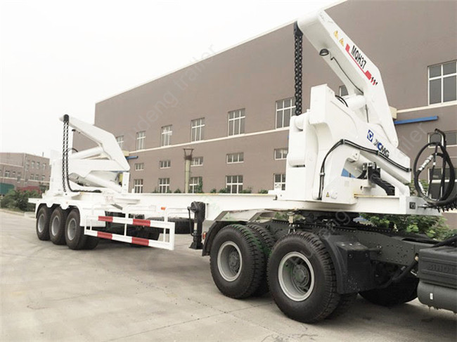 40ft Side Loader Trailer Italian Hydraulic System 40000 Kilograms Lifting Capacity