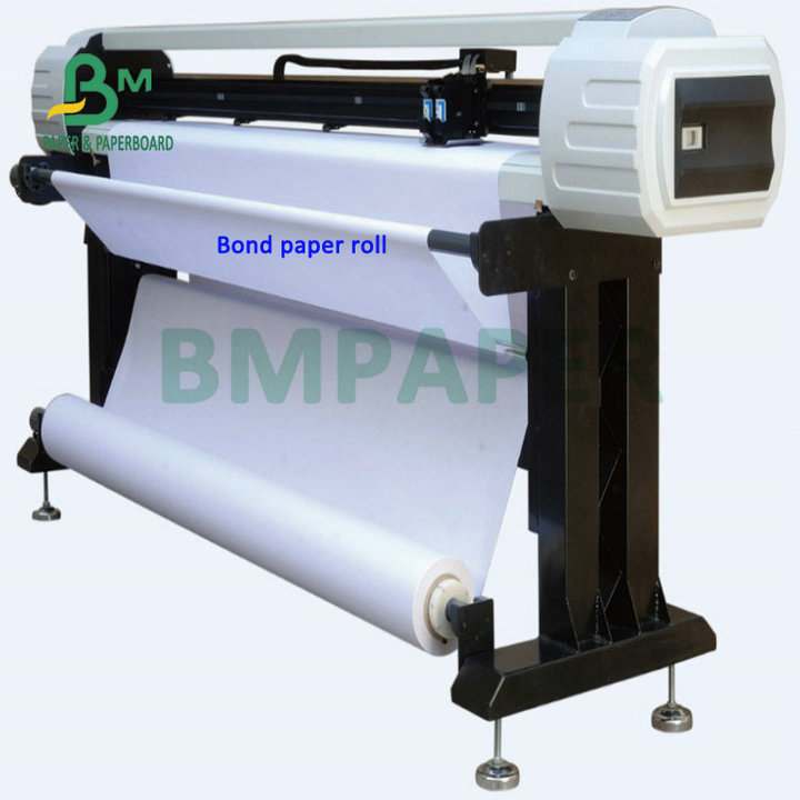 20# 24# 28# Wide Format Inkjet Bond Paper 20lb 24lb Uncoated CAD Plotter Paper