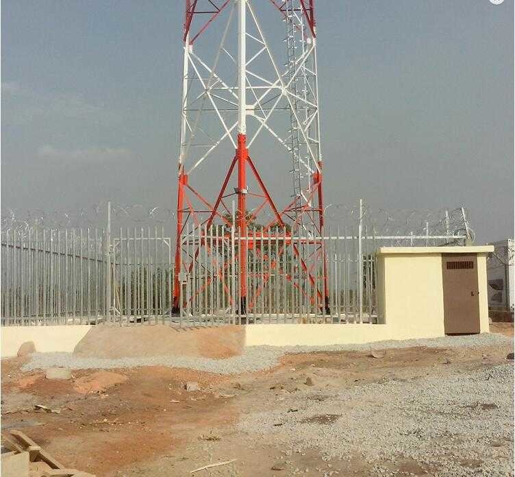 Steel Galvanized 1.5m Height Tower Fencing With Angle Pale