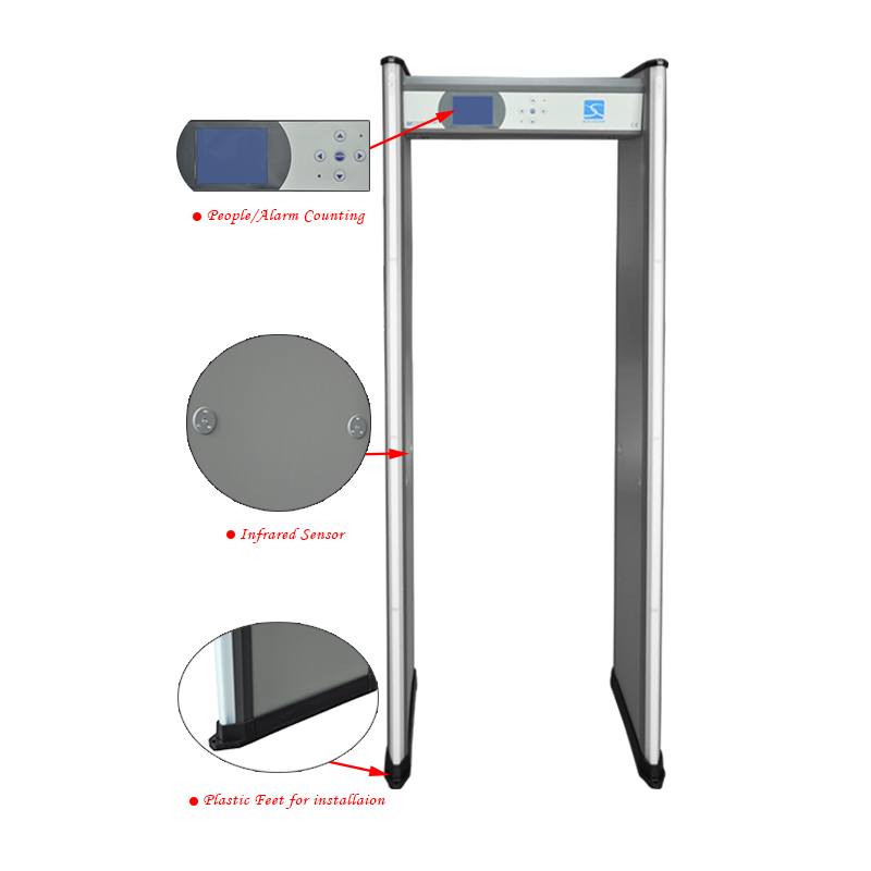 airport security body scanner metal detector gate