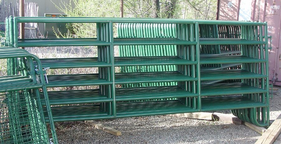 Heavy duty oval rail hot dip galvanized steel cattle panel / livestock panels