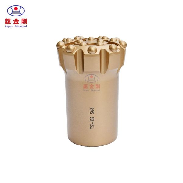 Customization Spray-Paint T51 Button Bit Threaded Drill Bit Down The Hole Hammer Bit for Customization