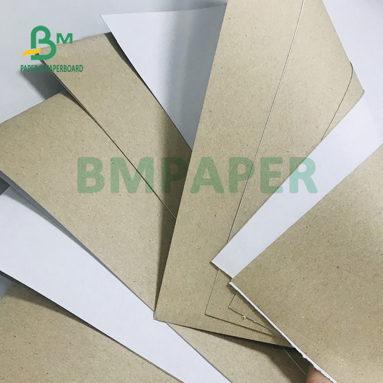 170gsm 250gsm White Kraft Liner Board For Take Away Boxes Tear Reisitance