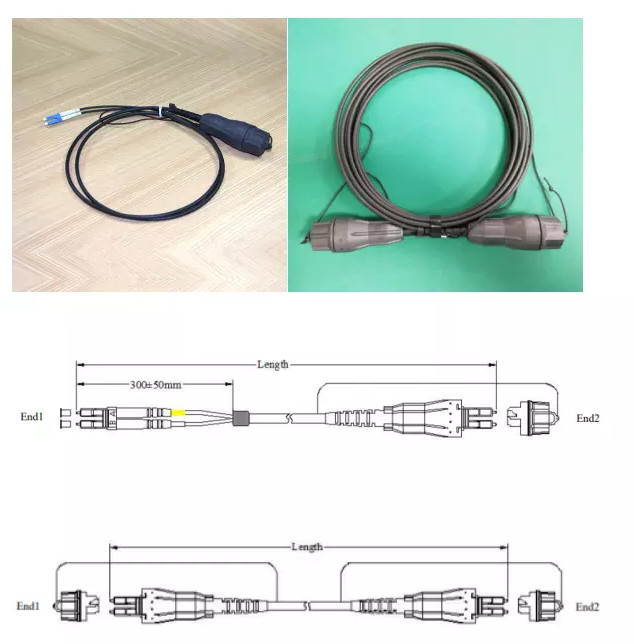 RPM2530292 Waterproof Fiber Optical Cable Assemblies With FullAXS For Ericsson