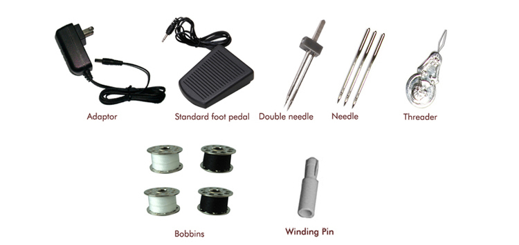 ABS Metal Mini Sewing Machine UFR608 Portable and Multifunctional for Domestic Sewing