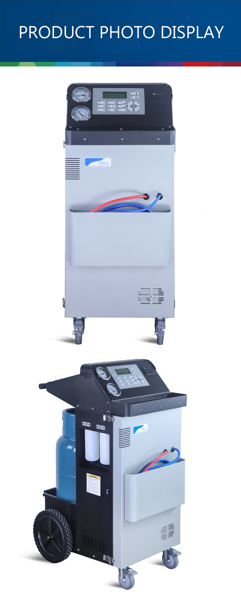 Large 24.6L AC Recycling R134a Recharge Machine System For Automotive