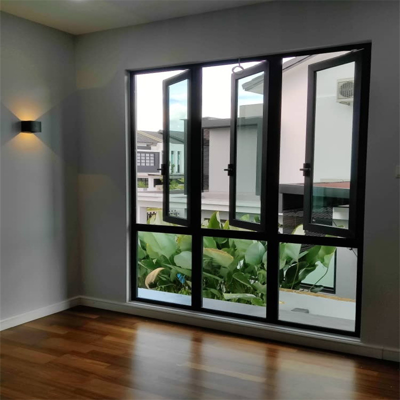 Energy-Efficient Wind-Resistant Aluminum Alloy Casement Windows for Residential & Commercial