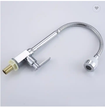 Modern Silver Black 304 Brass Flexible Pull Out Down Kitchen Mixer Tap Sink Faucet