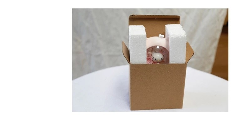 Eternal flower Christmas boutique luminous small gifts hello kitty star lights rose gift
