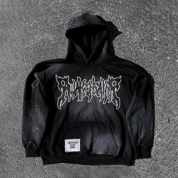 Quality Silk Screen Printing French Terry Fleece Hoodie Streetwear Mens Hoodies Autumn Season for sale