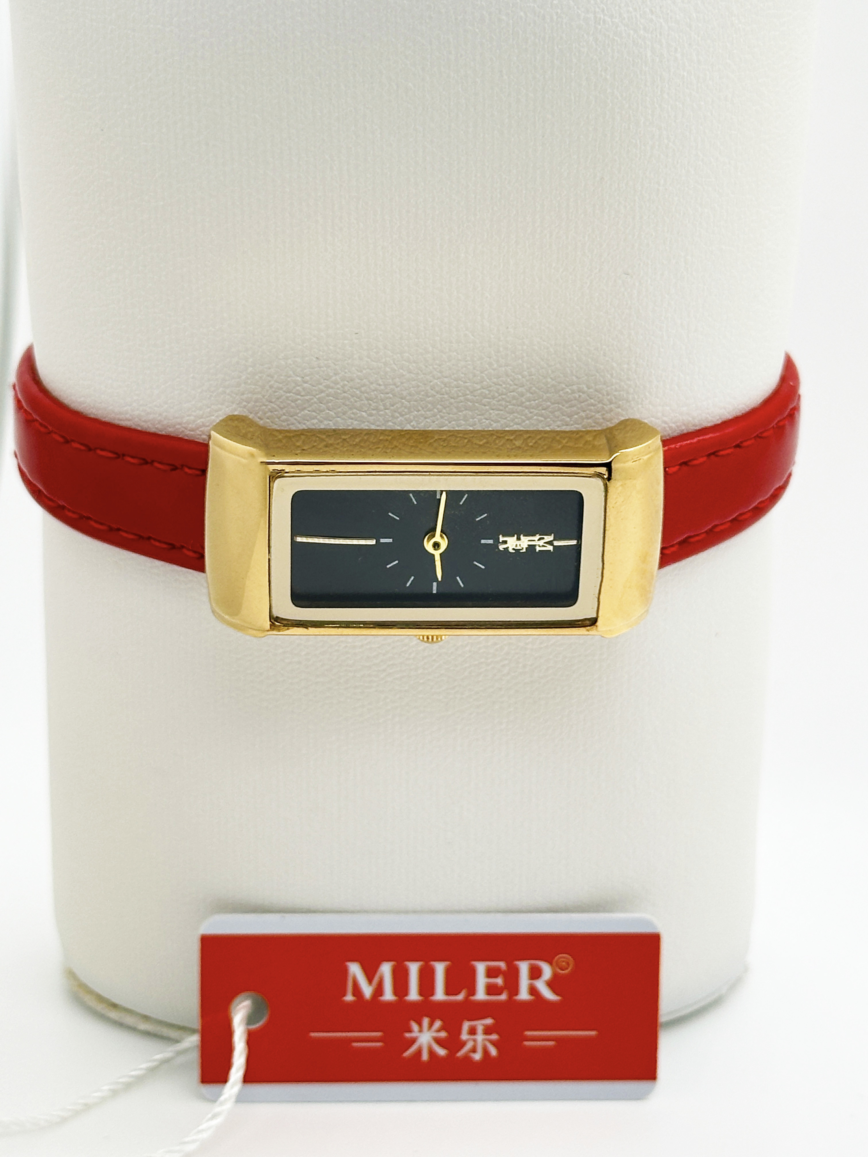Red Leather Strap Lady Quartz Watch Fashion Quartz Leather Strap Wristwatches