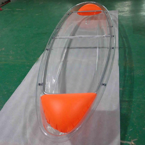 6mm Pc Transparent Canoe Durable With UV Protective Layer Two Persons Capacity
