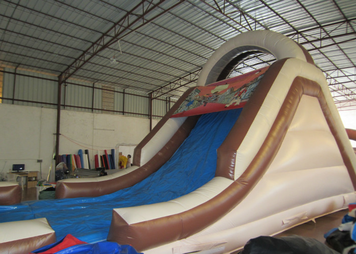 Inflatable Obstacle Bounce House 18.3 X 3.7 X 5.5m , 40 Ft Obstacle Course Inflatable