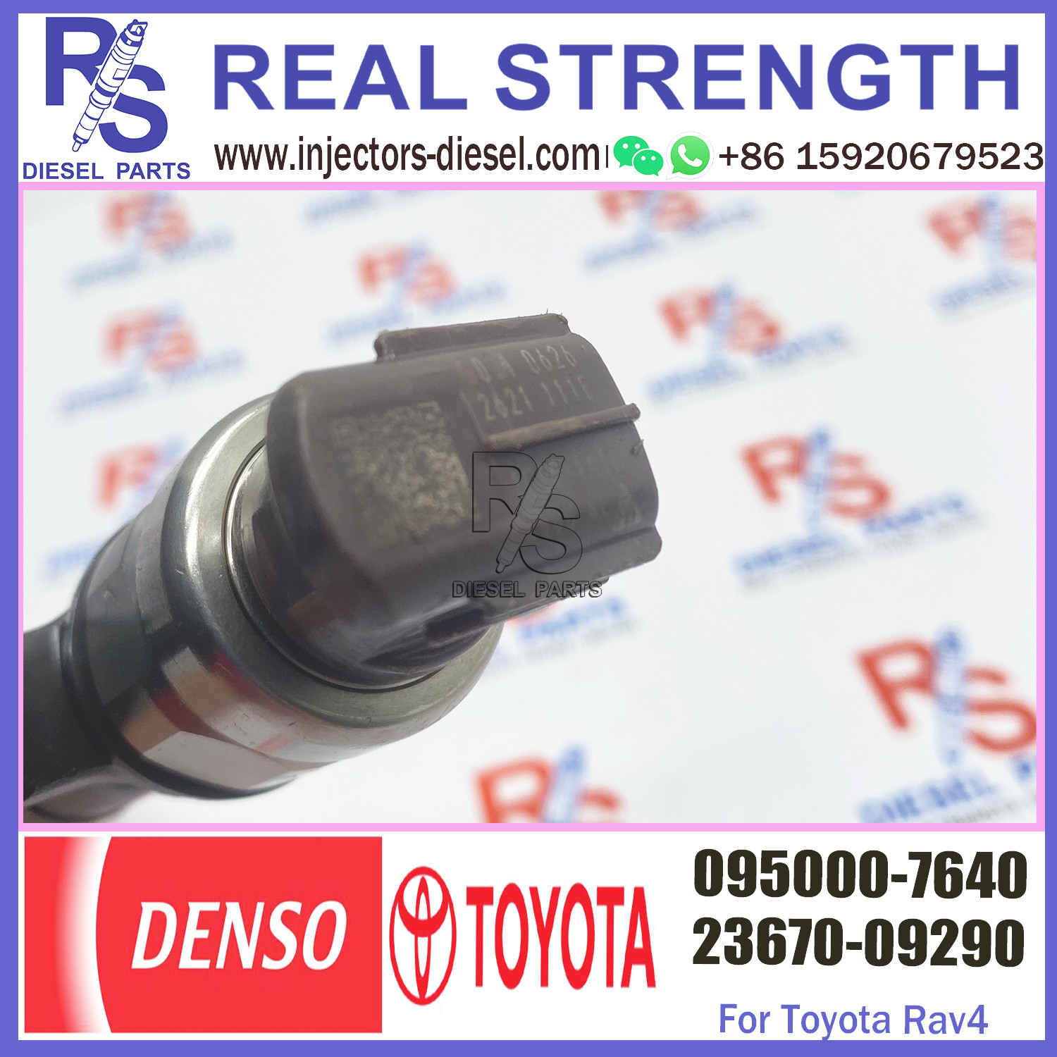 Diesel Common Rail Injector 095000-7640 for TOYOTA 2AD-FTV 23670-0R170 23670-0R120 23670-0R020 23670-0R070