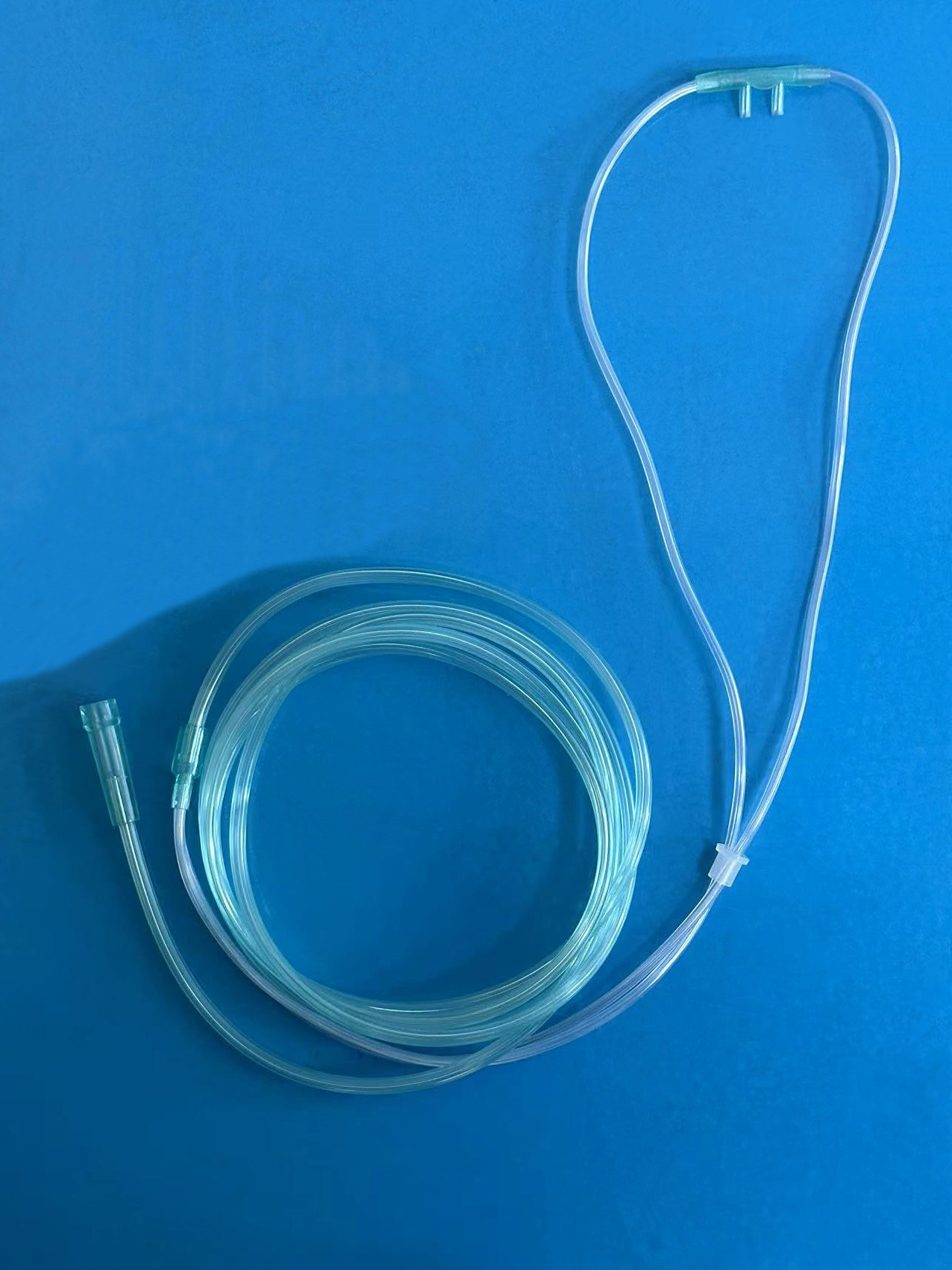Medical Grade Pvc O2 C02 Inhalation Preterm Nasal Oxygen Tube With Soft Tips