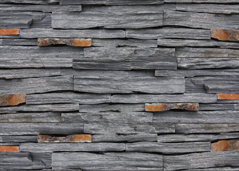 Lightweight PVC Artificial Cultured Stone Panel 3D PU Polyurethane Faux Wall Veneer