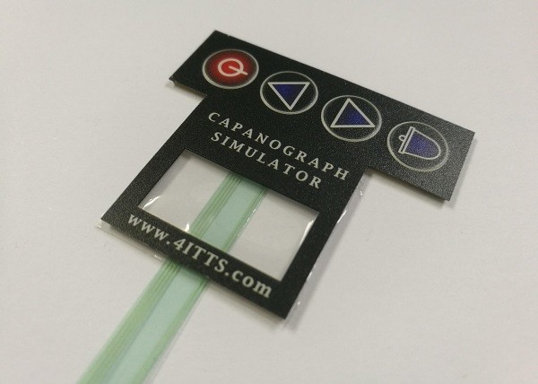 Custom Auto Text Membrane Touch Switches With Graphic Panel Overlay / Clean