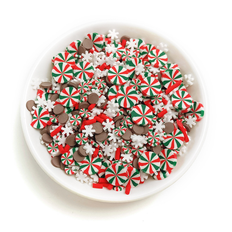 Christmas Soft Pottery Slices Handmade Slimes Perfect for Filling and Decorating Your Home on Christmas Day