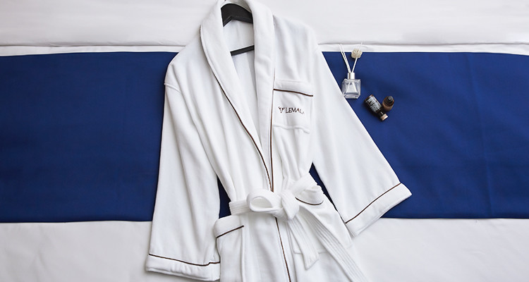 100% Cotton Hotel Spa Robes Customized 5 Star Hotel Bathrobe Rectangular