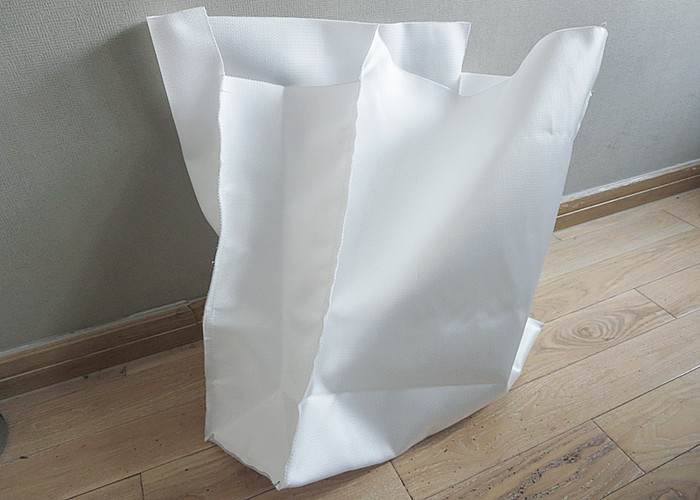 Nonwoven Punched 50 / 150 Micron Filter Bag Polypropylene / Polyester Steel Ring