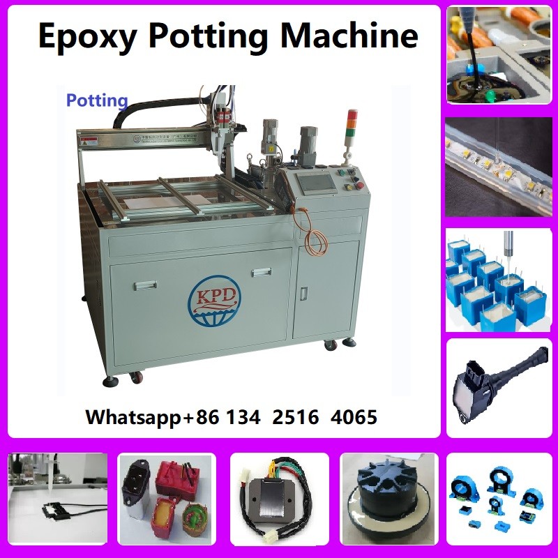 Epoxy PU Dispensing Machine 3D Sticker Epoxies Doming Machine High Efficiency Manufacturing Production Line
