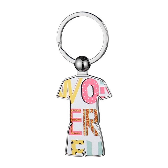 Sublimation Blank Keyring Soccer Jersey Shape European And American Style Keychain Pendant