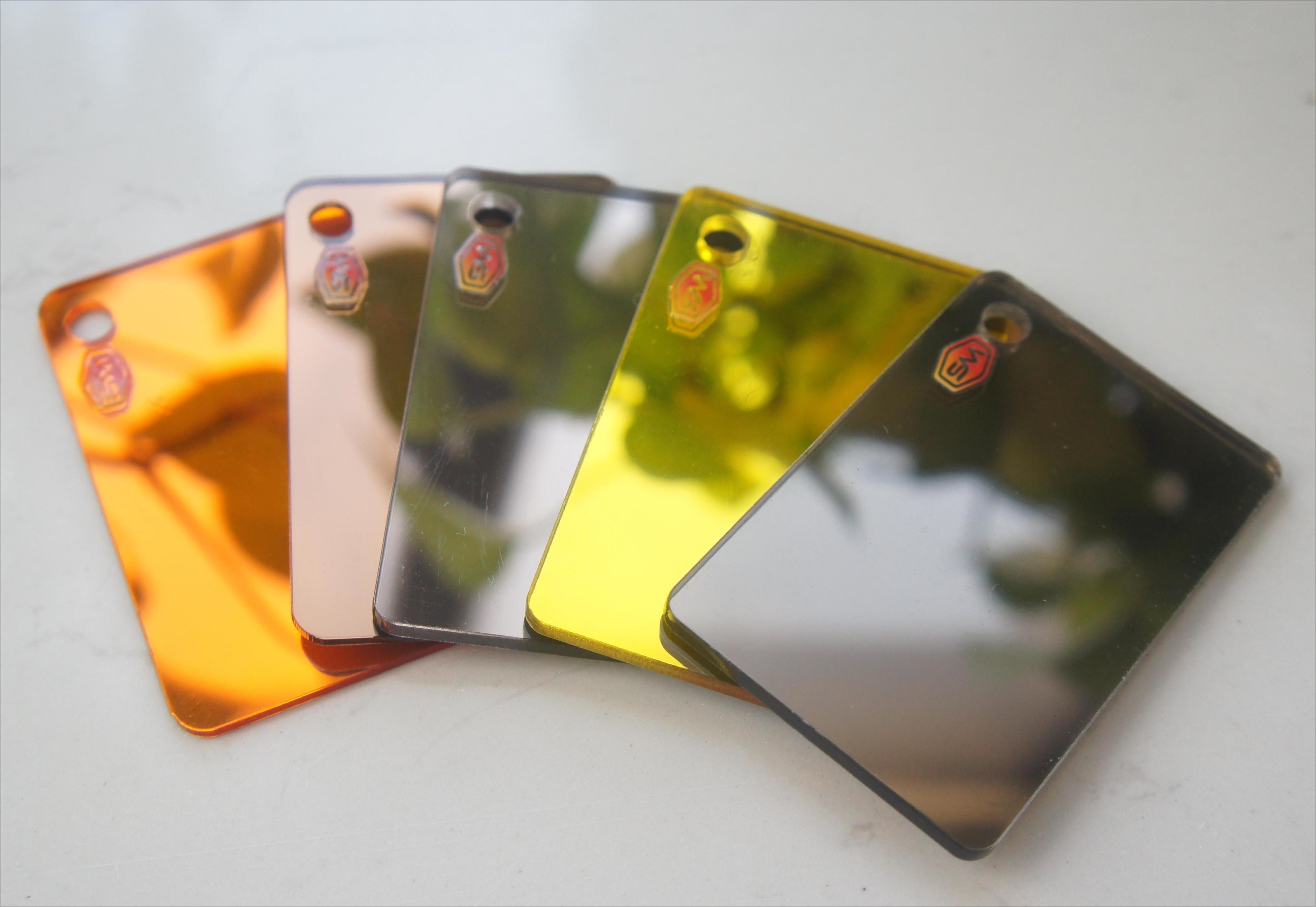 Wholesale High Quality Color Mirror Acrylic Sheet 3mm Plastic Gold Silver Plate