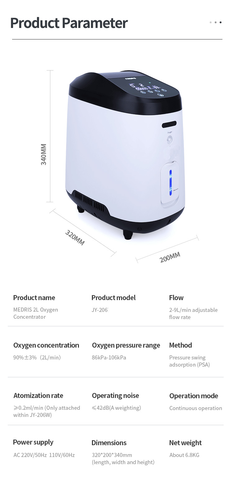 Small Portable Oxygen Machine for Home Use, Enjoy Pure Oxygen Therapy