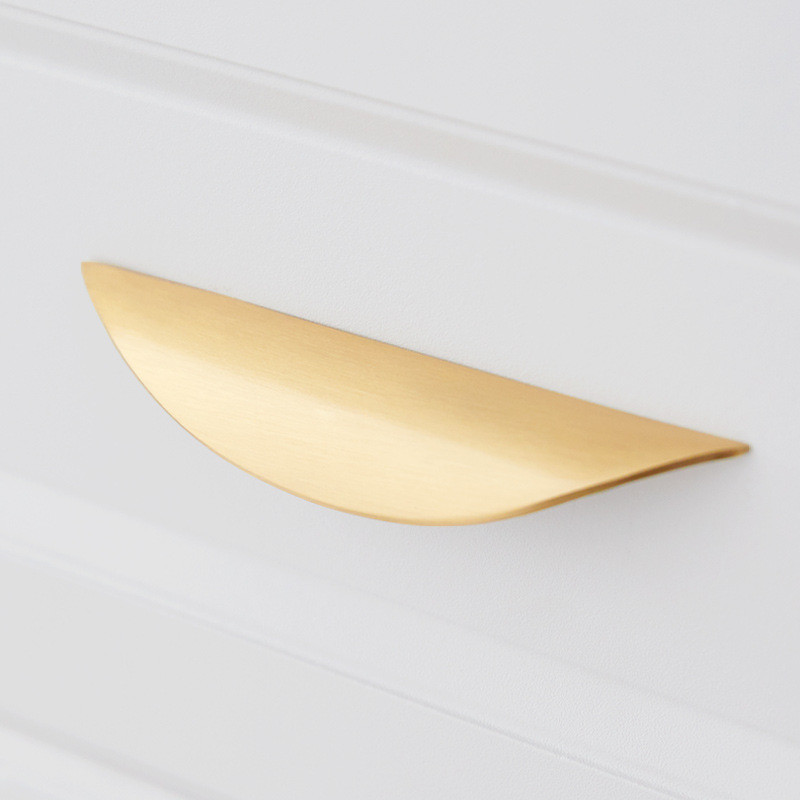 64mm Zinc Alloy Drawer Dresser Knobs With Gold Brass Black Cabinet Pull Handle