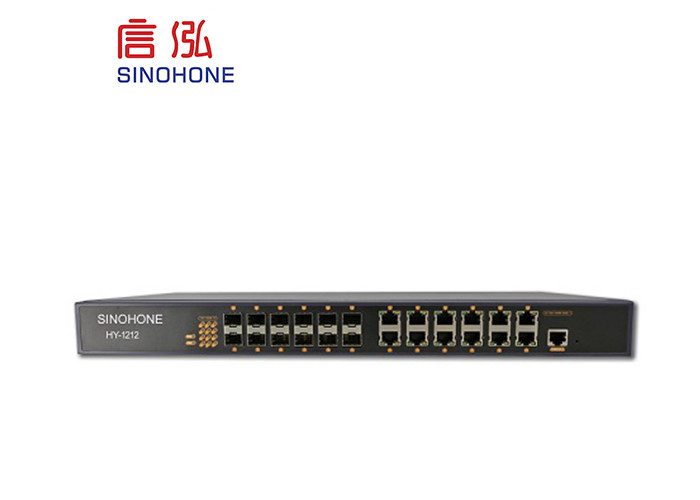 Intelligent Security Fiber Optic Network Switch 24 Ports 1000 M 35.7 Mpps