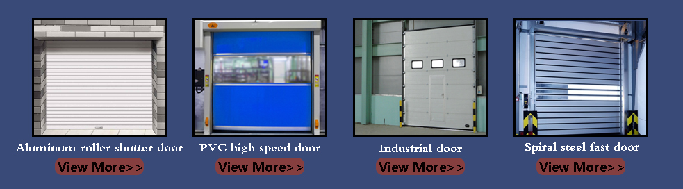 Industrial Roller Shutter Garage Door Pvc Rapid Automatic Motorized