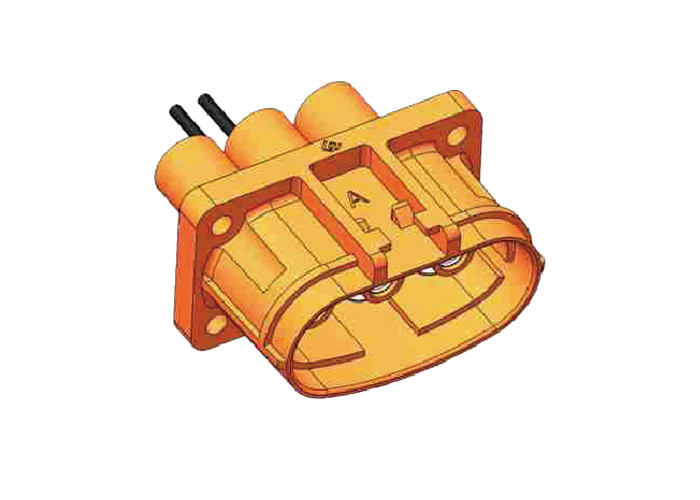 3500VAC Waterproof Battery Connectors , PTC 3 Pin Power Connector