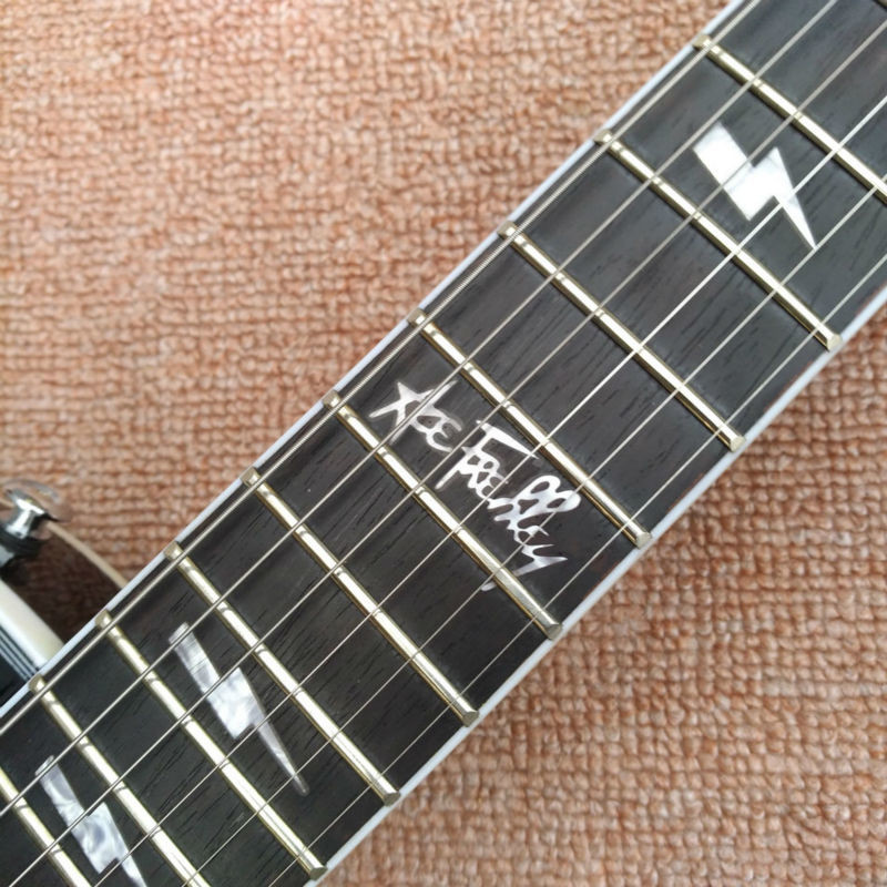 New style Ace frehley signature guitar, Ebony Fingerboard Ace frehley 3 pickups Electric Guitar, Mahogany Flame Maple BD