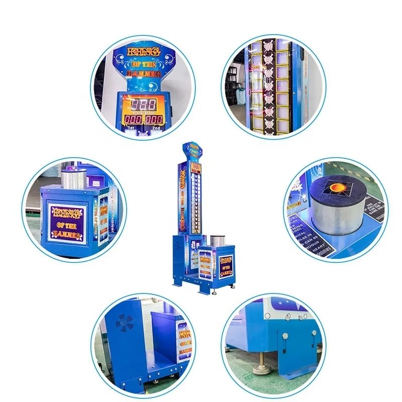 Customized King Hit Hammer Arcade Game Machine Amusement Park Equipment