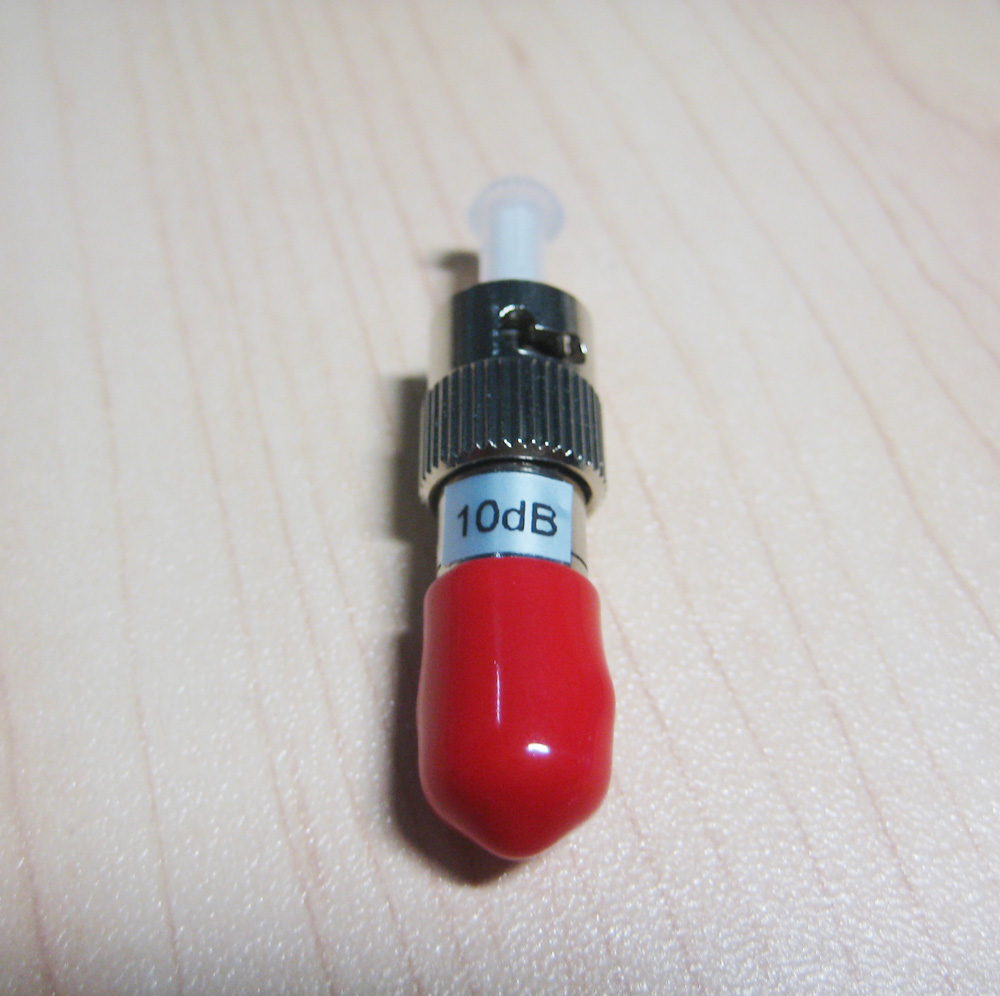 High Precision Multimode ST PC Fixed Fiber Optic Attenuator 1-30DB