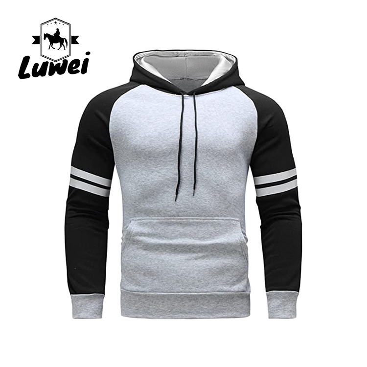 Sweatshirt Felpa Uomo Sublimation Male Logo Premium Cotton Contrasting Colors Street Wear Over Size Hoodi For Man