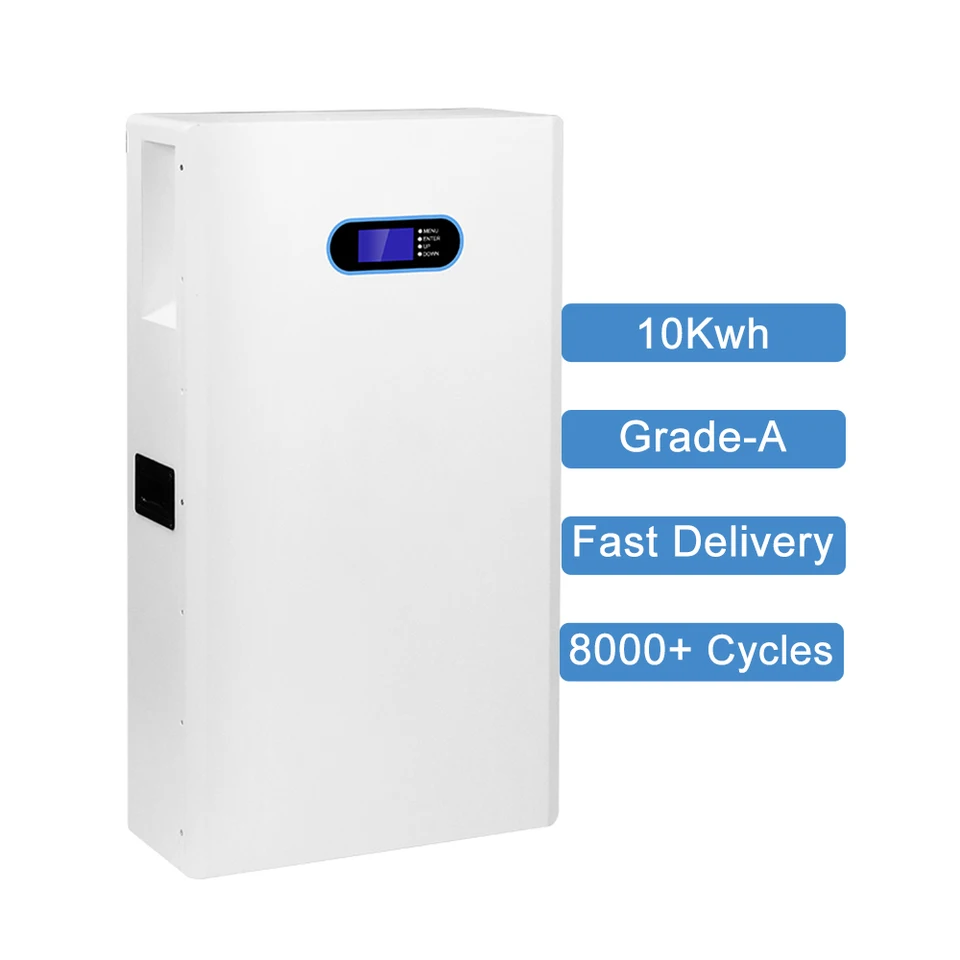51.2V 200AH Wall Mountable Lithium Battery with BMS 48V lifepo4 batteries for solar